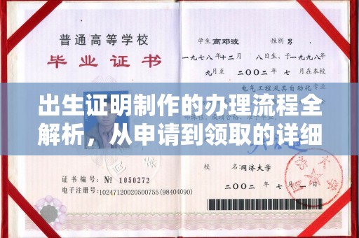 大涌出生证明制作的办理流程全解析，从申请到领取的详细指南